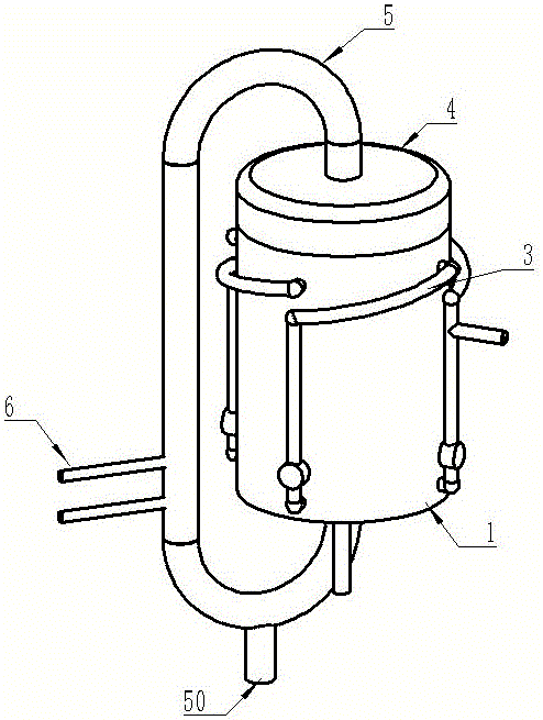 烧碱浓缩用循环蒸发器的制作方法