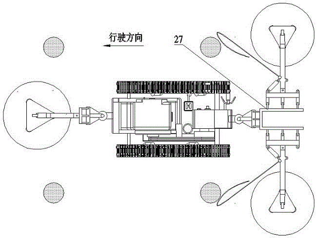 一种可悬挂圆盘式丘陵山地果园避障仿形割草装置的制作方法