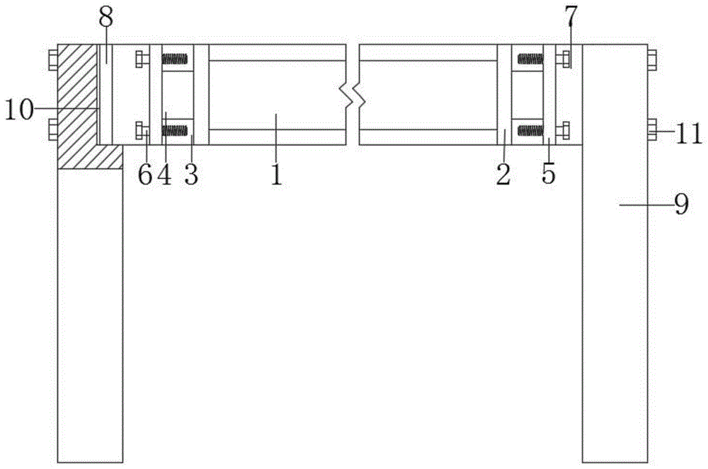 一种建筑工地用的可方便调整安装角度的承重梁的制作方法