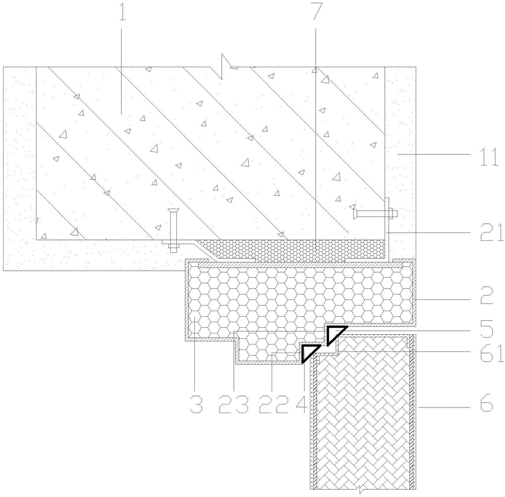 一种空调机房隔音门密封节点结构的制作方法