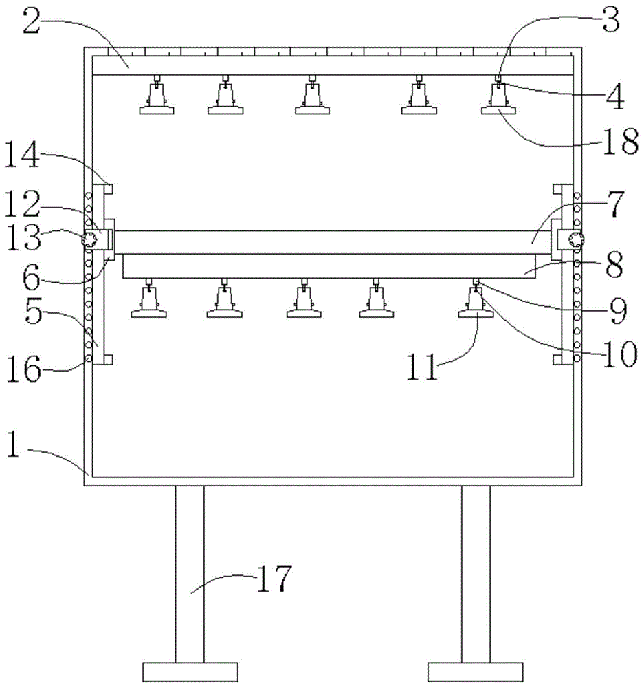 一种平面设计教学用插画排版调节装置的制作方法