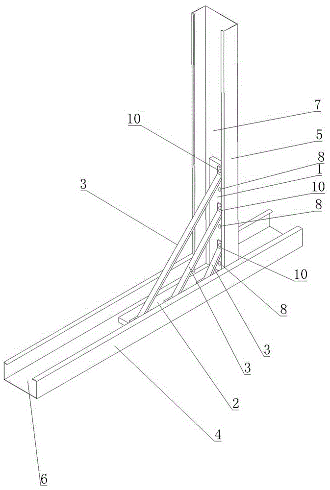 一种连接稳固的钢结构连接件的制作方法