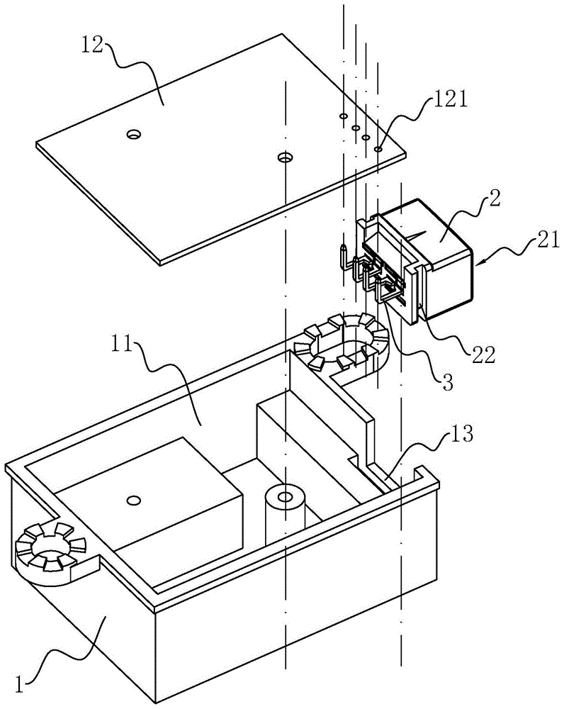一种盒体接线用连接器以及盒体的制作方法
