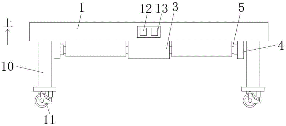 一种可移动超声科检查床的制作方法