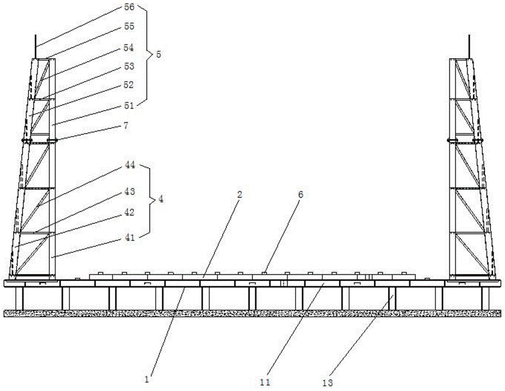 一种钢主梁组装胎架的制作方法