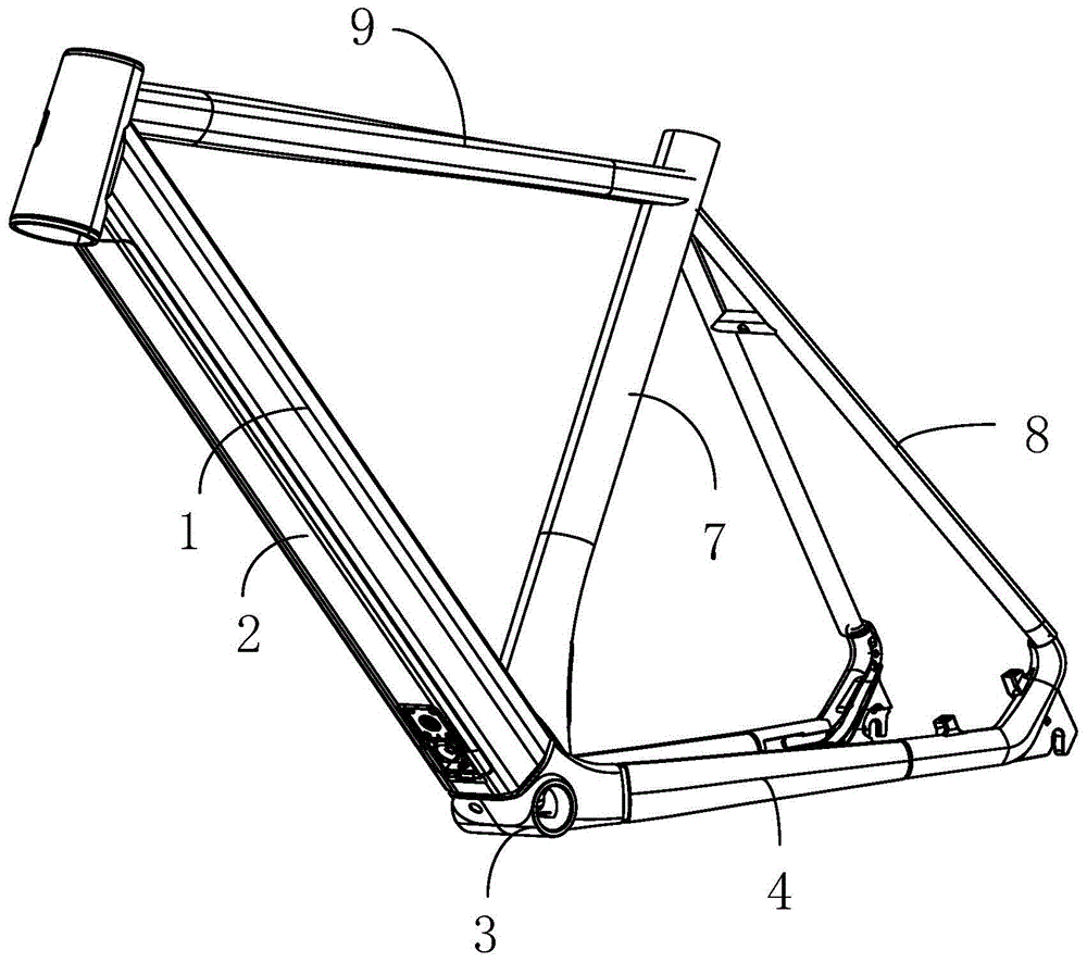 一种电池下取式车架的制作方法