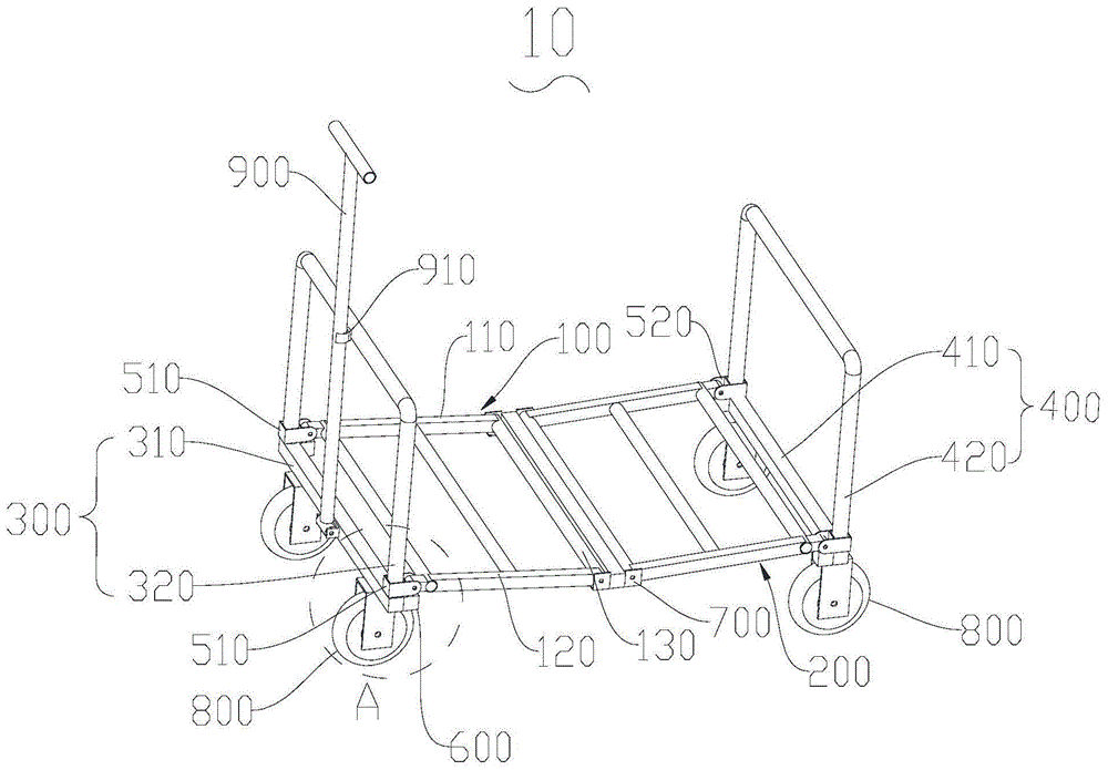 一种可折叠工具车的制作方法