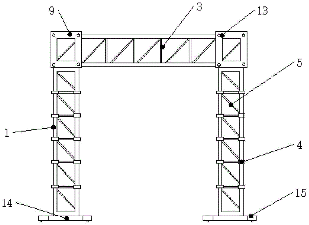 一种舞台搭建加强演出桁架的制作方法