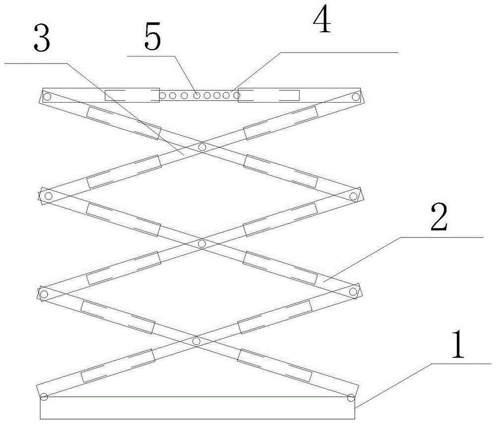 一种电梯井道可折叠式临边防护的制作方法