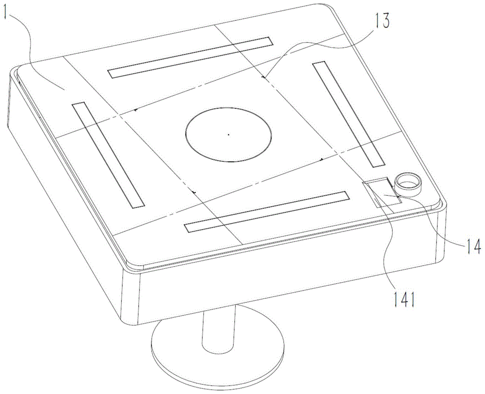 一种便于取用手机的桌面和低噪音棋牌机的制作方法