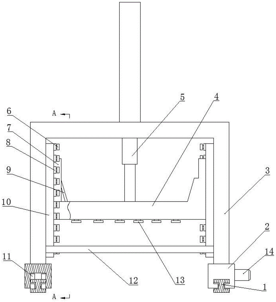 一种稳定式捅模支撑架的制作方法