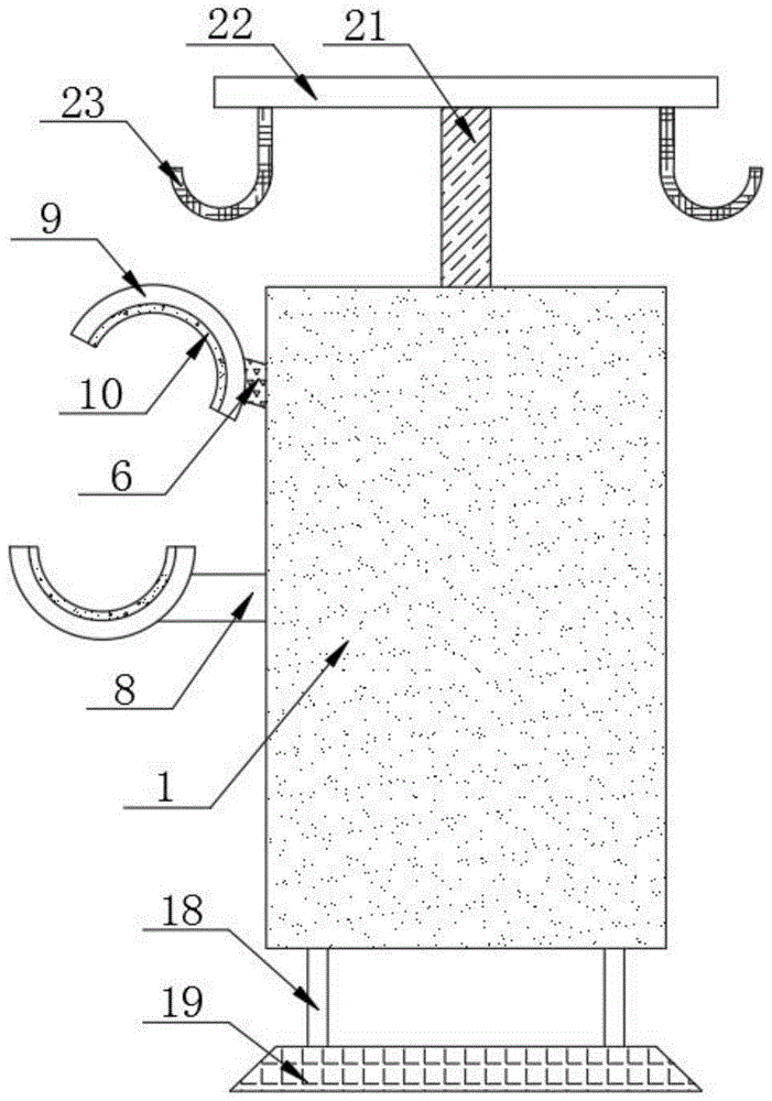 一种重症监护室用吊水支架的制作方法