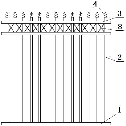 一种环保型围墙栏杆的制作方法