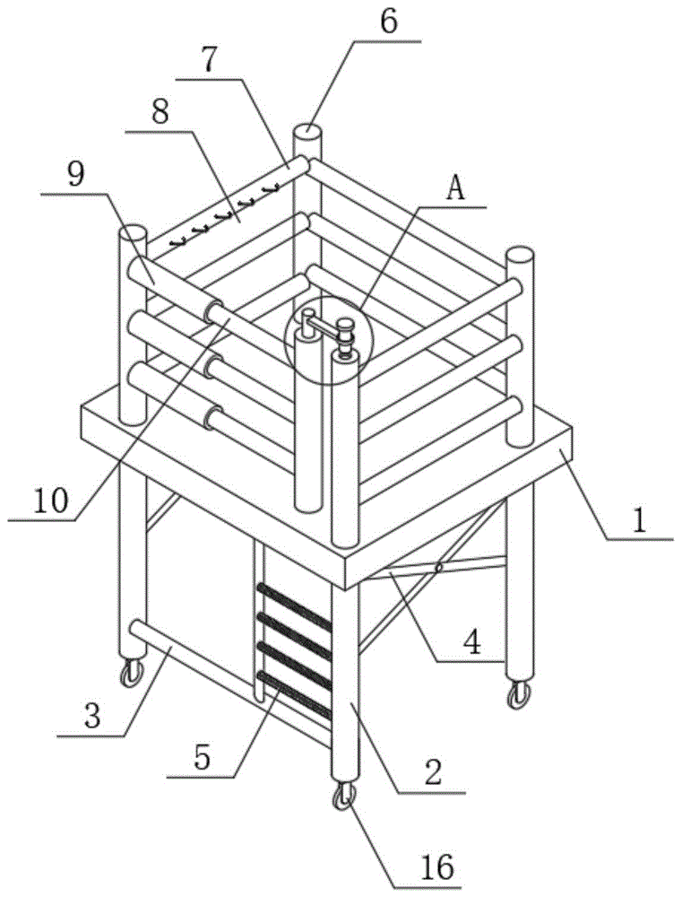 一种建筑施工用安全脚架结构的制作方法