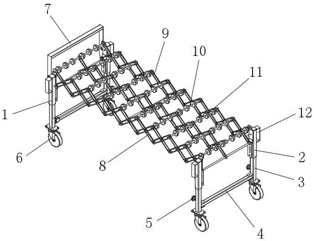移动式伸缩福来轮卸货装置的制作方法