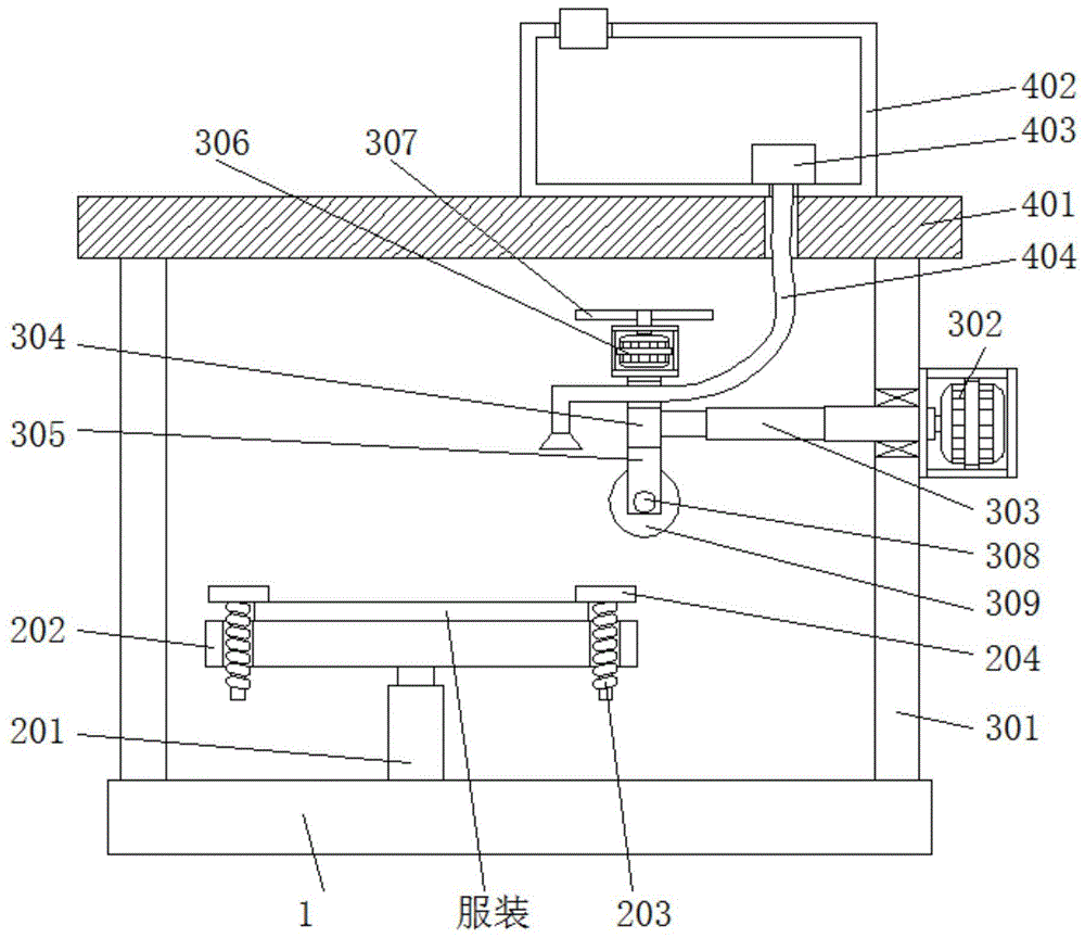 一种用于服装制作的除皱定型装置的制作方法