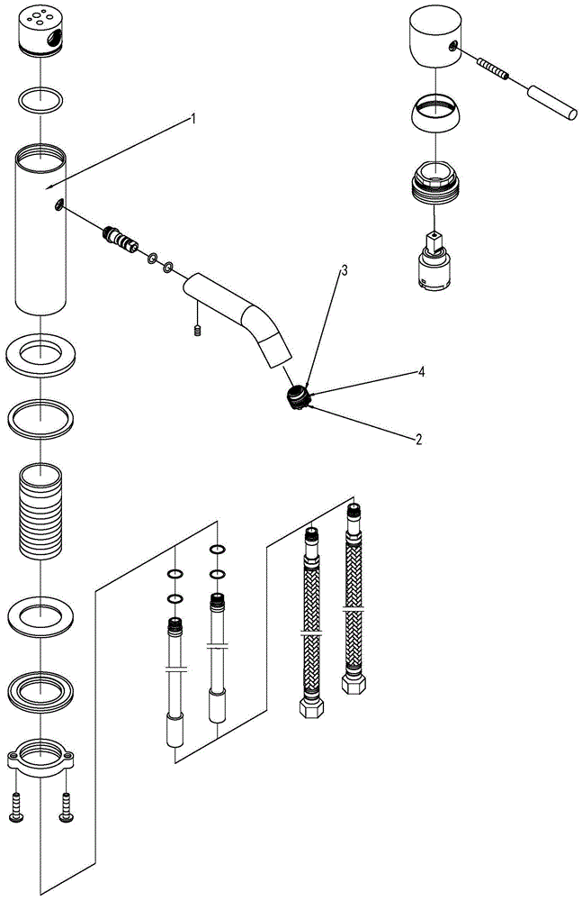 一种防漏型脸盆龙头的制作方法