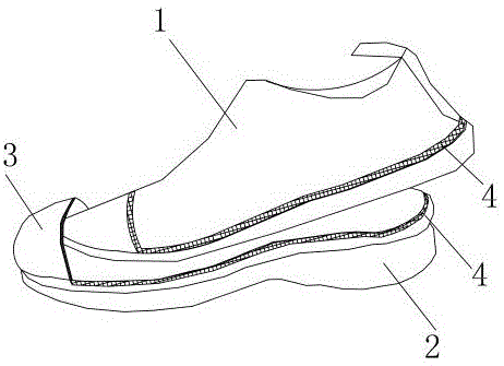 新型可脱卸两用安全鞋的制作方法