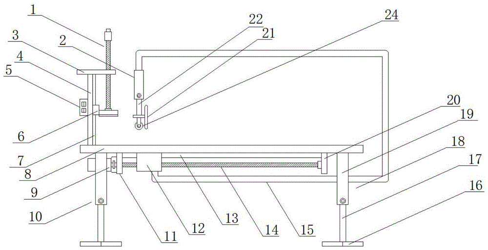 一种建设工程用图纸铺展装置的制作方法