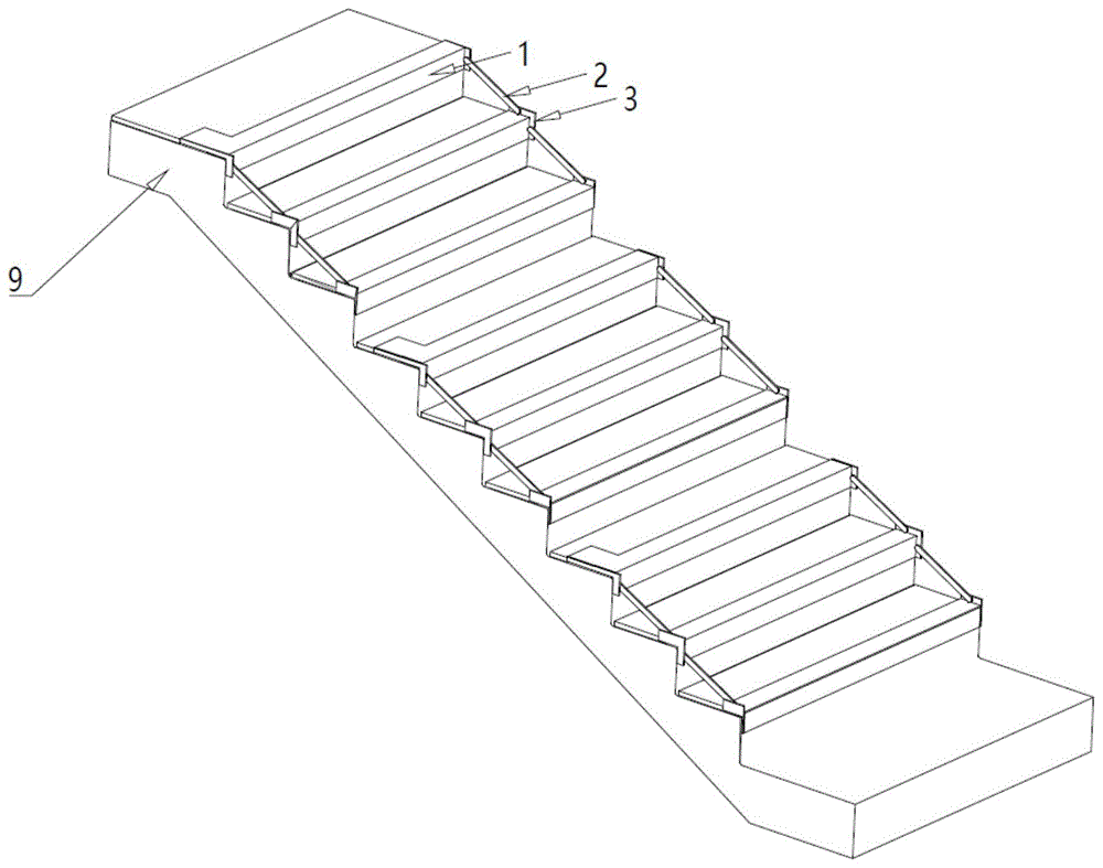 一种预制楼梯成品保护固定装置的制作方法