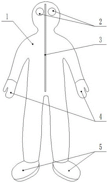 一种快速穿戴的全封闭式防火逃生服的制作方法