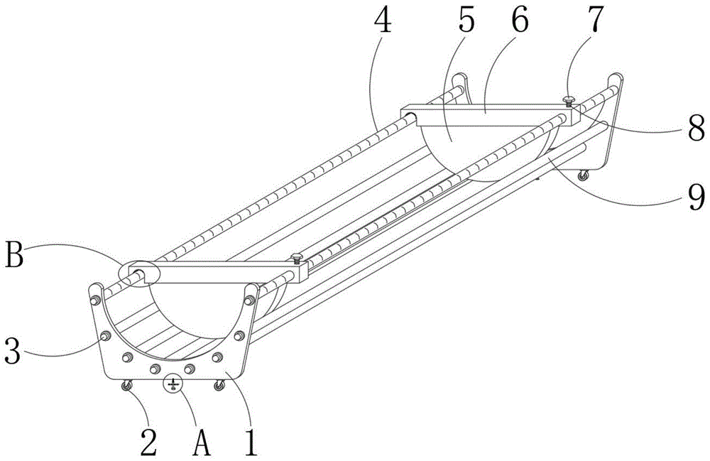 一种建筑施工用放料架的制作方法