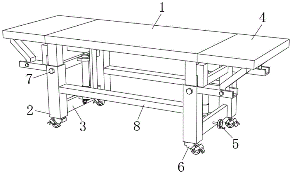 一种建筑施工用的钢结构工作平台的制作方法