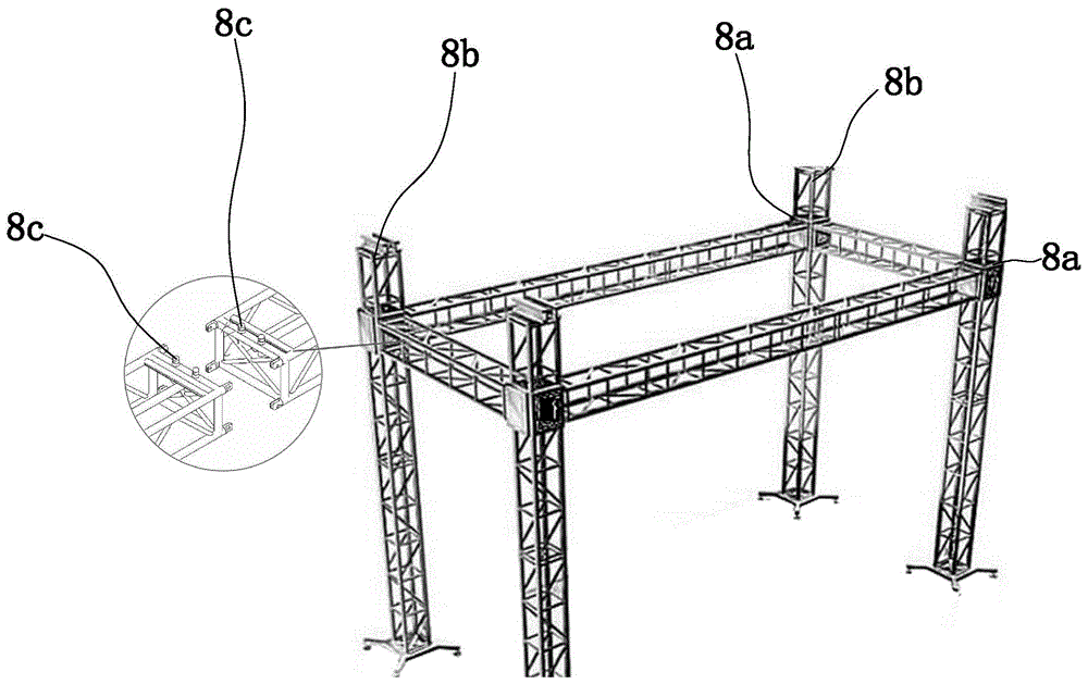 一种可循环使用的自助搭建展示厅的制作方法