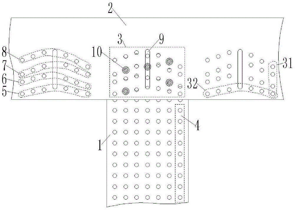 一种竖向龙骨与顶龙骨连接结构的制作方法