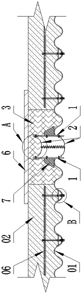 波纹钢板-混凝土组合结构用伸缩缝构造的制作方法