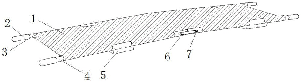 一种医疗用具快速组装功能的担架的制作方法