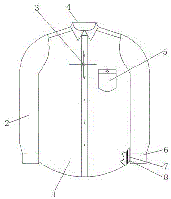 一种具有衣领可拆功能的衬衫的制作方法
