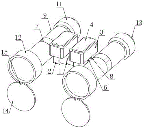 一种带有分划板结构的望远镜的制作方法