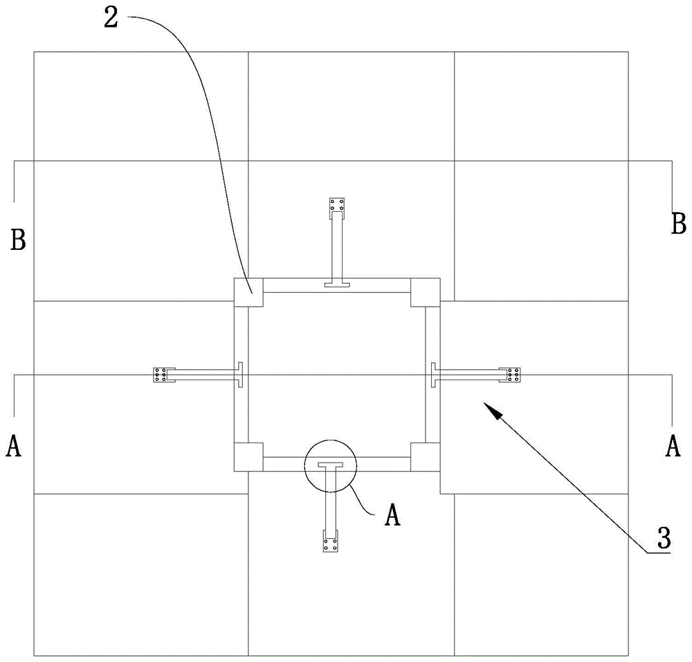 一种塔吊预埋基础节型钢加固结构的制作方法