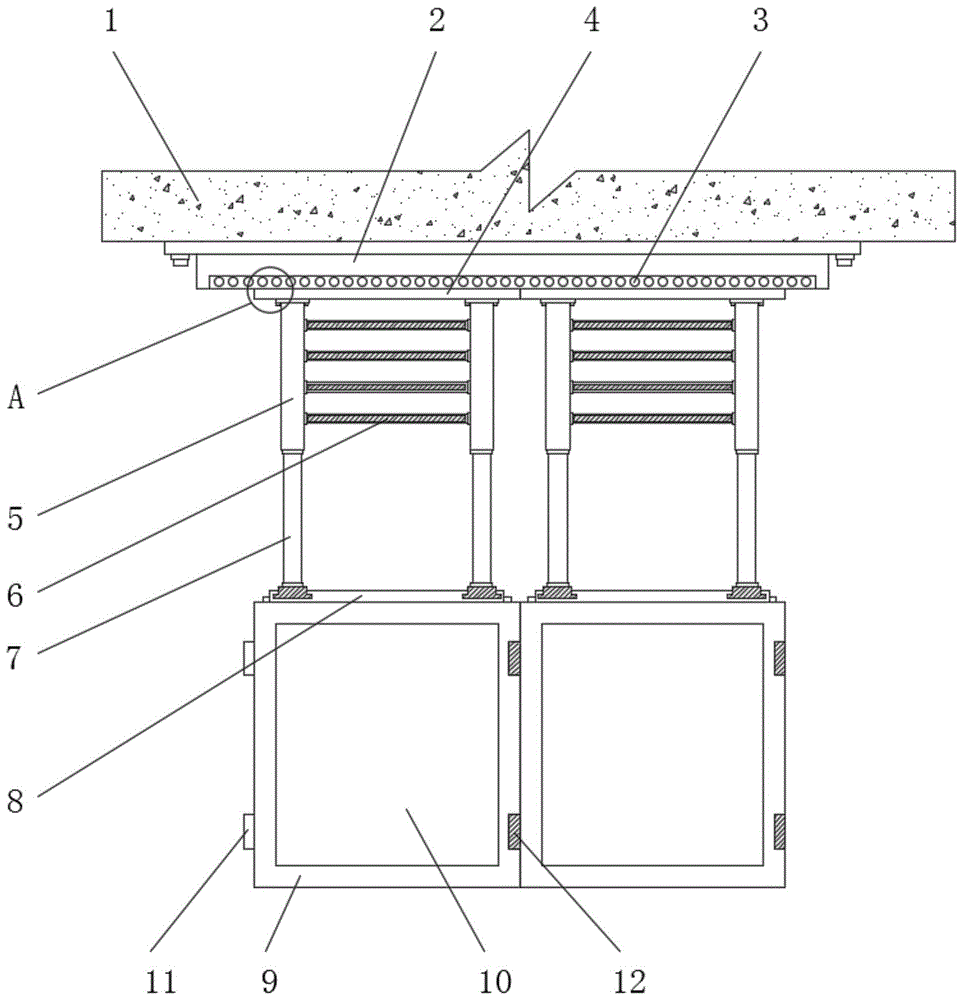 一种室内建筑用可调节的锥芯钢板隔墙的制作方法