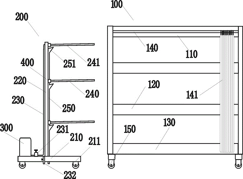 冷热两用分体式送餐车的制作方法