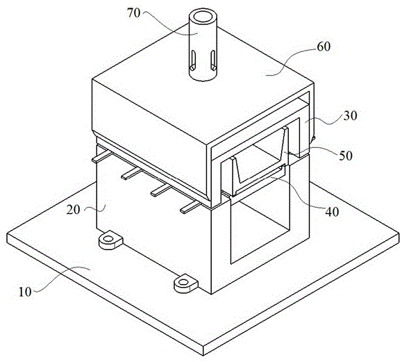 一种电子元件切脚折弯一体模具的制作方法