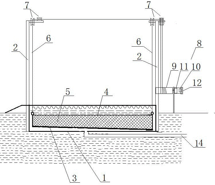 一种用于养鸭水池中拾取鸭蛋的装置的制作方法