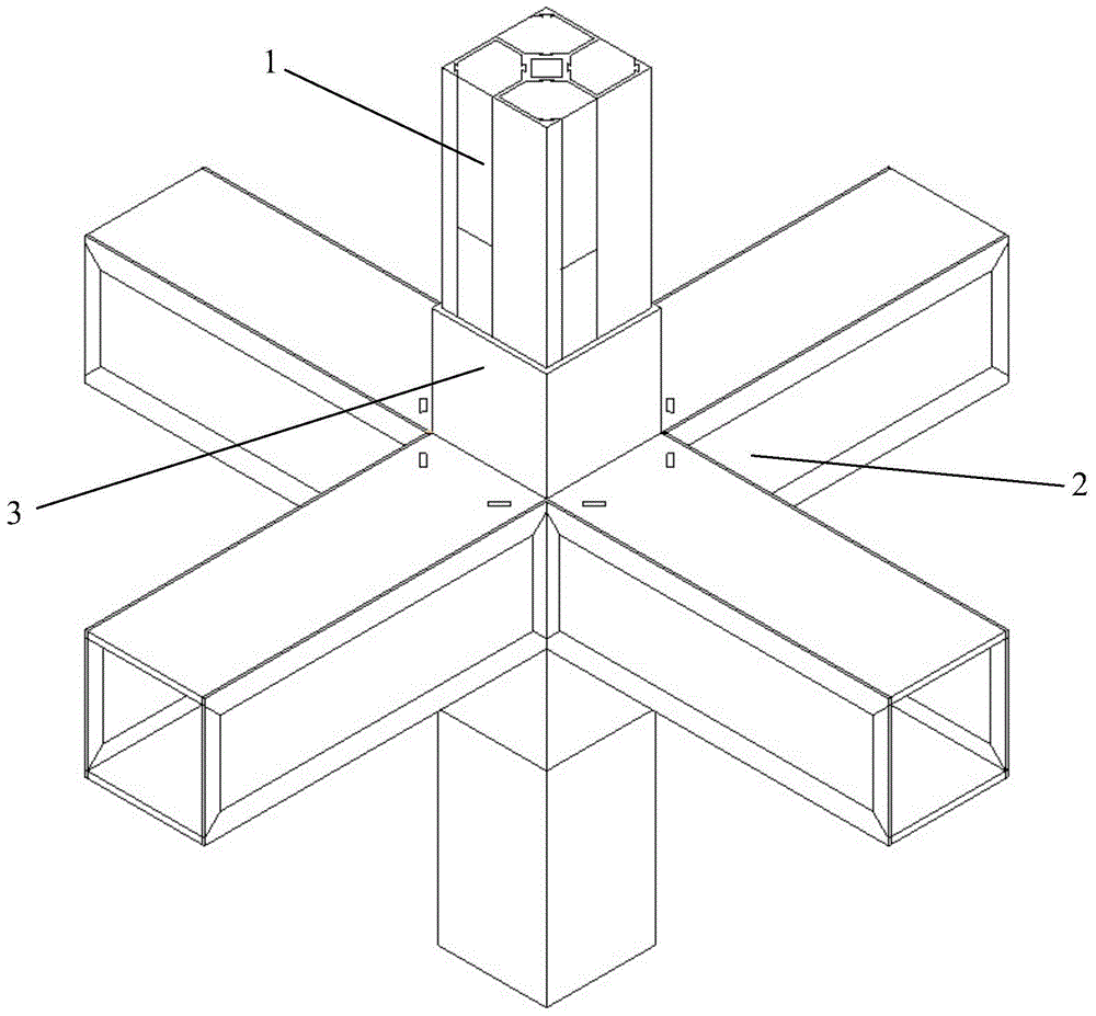 嵌入型锁式钢木组合节点的制作方法