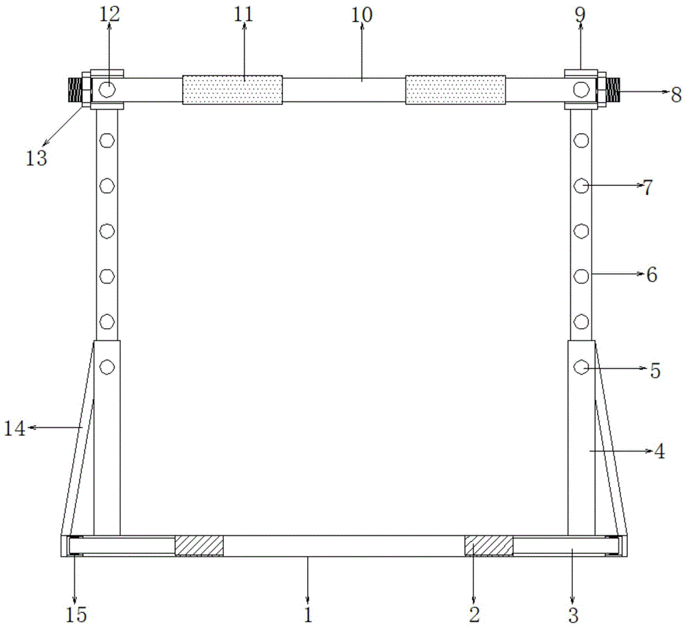 一种体育单杠的制作方法