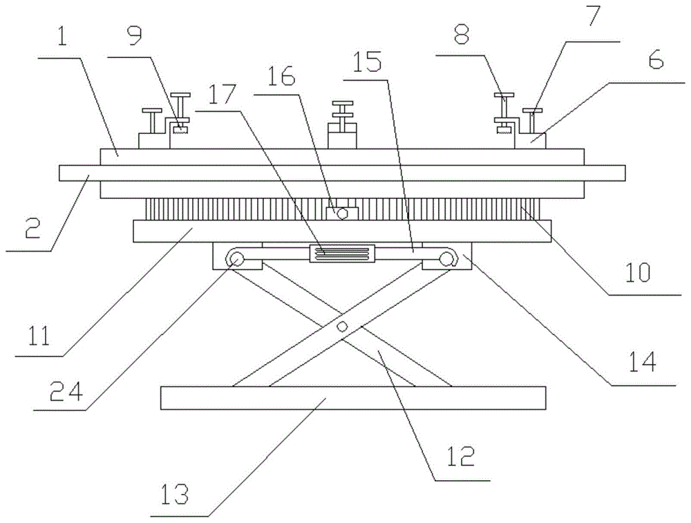 一种铁画制作工作台的制作方法