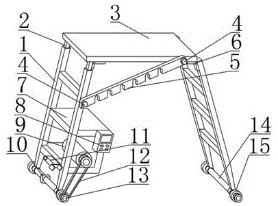 一种室内布线用便携式梯架的制作方法