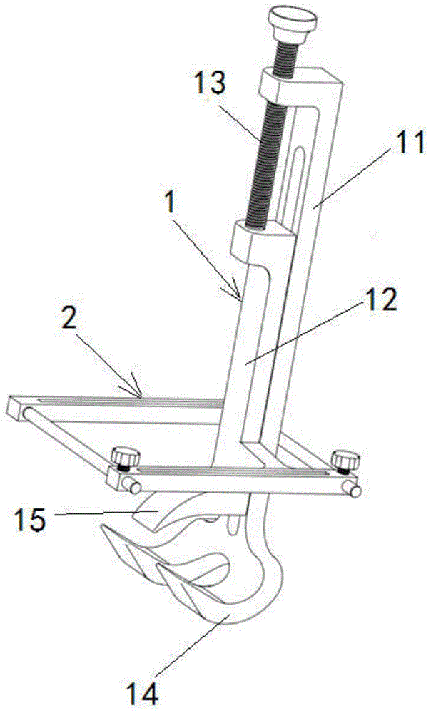 一种粗隆下横行截骨定位导向器的制作方法