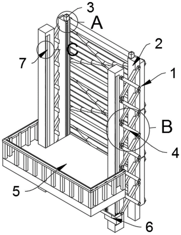 一种房建筑模具外脚手整体升降装置的制作方法