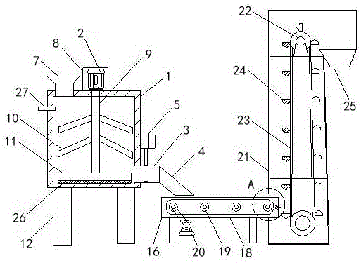 一种用于道桥施工的送料装置的制作方法