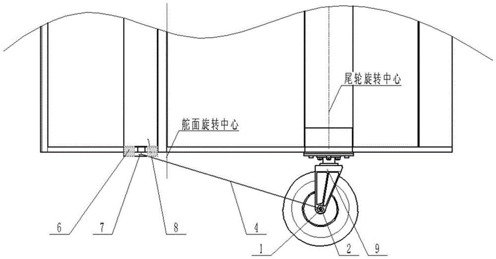 一种用于太阳能飞行器的尾轮随动机构的制作方法