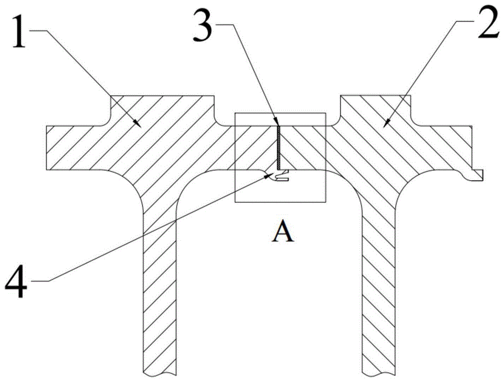一种非穿透电子束焊接止口结构及焊接方法与流程