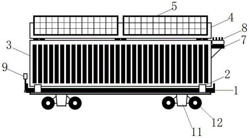 一种光伏供电的流动作业拖车的制作方法