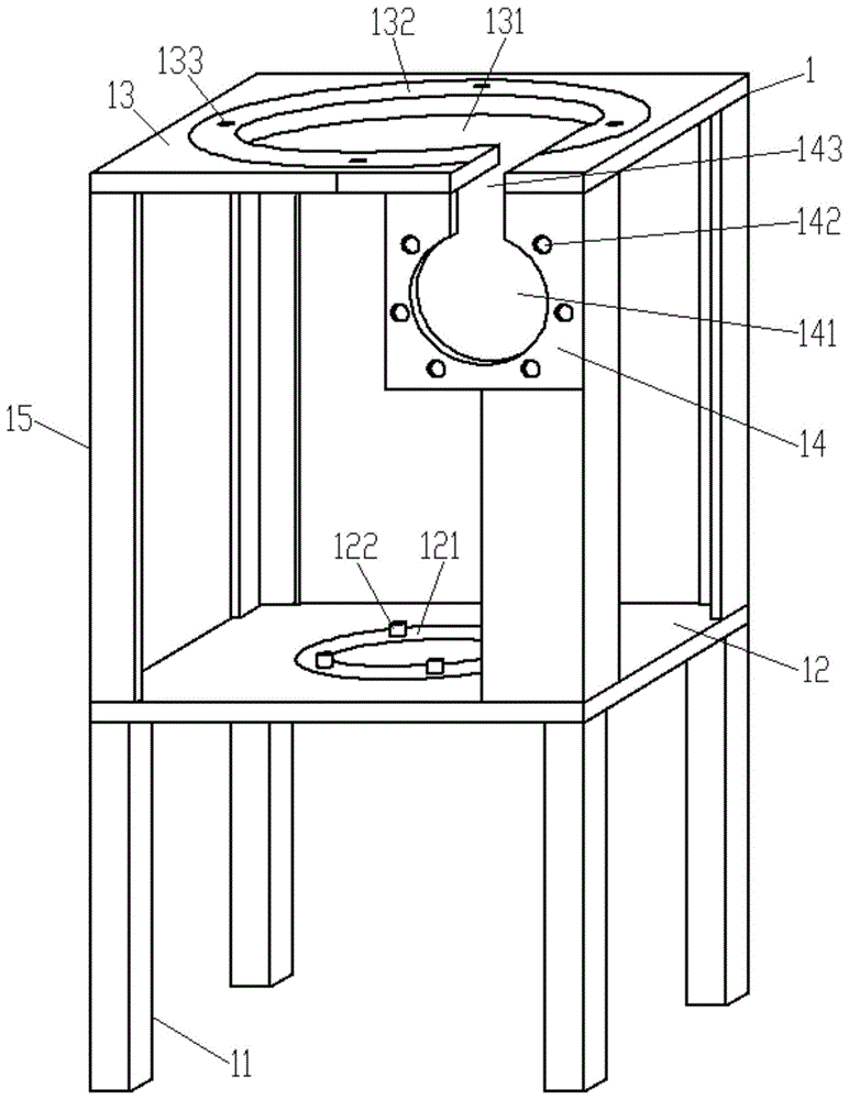 船用污水处理旋风分离器的组装夹具的制作方法