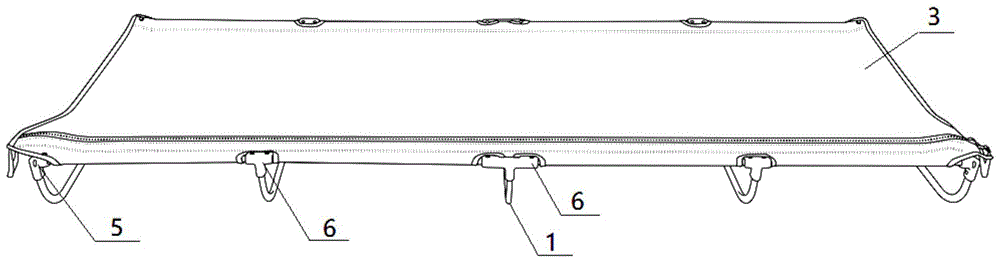 一种快速撑收露营床的制作方法